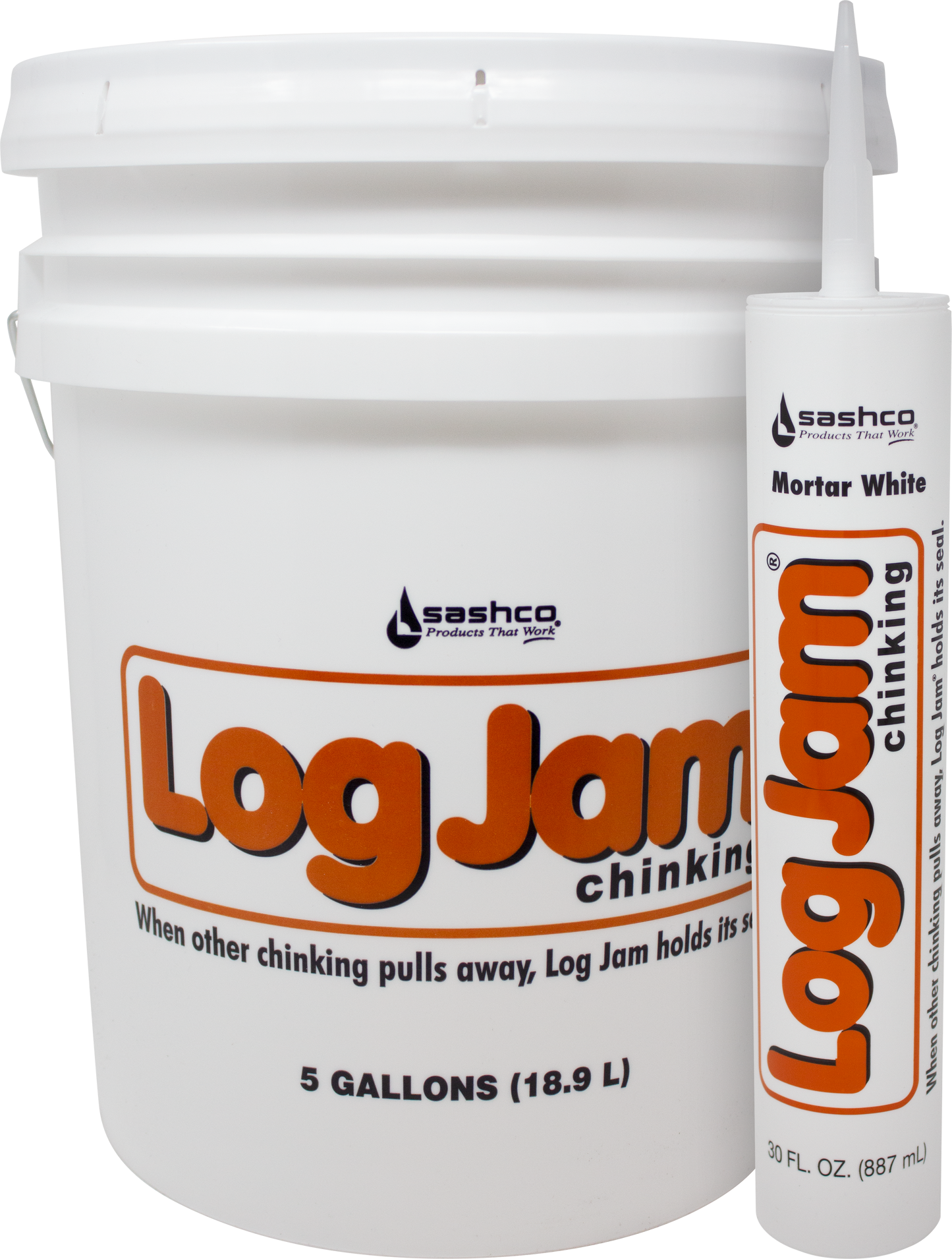 Sashco Log Jam chinking - 5 gal.
