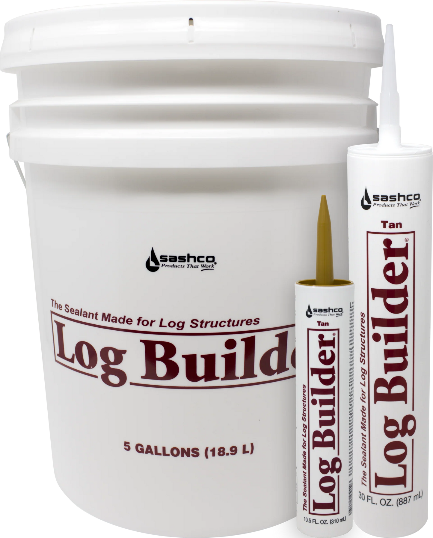 Sashco Log Builder - (12) 10.5 oz. tube