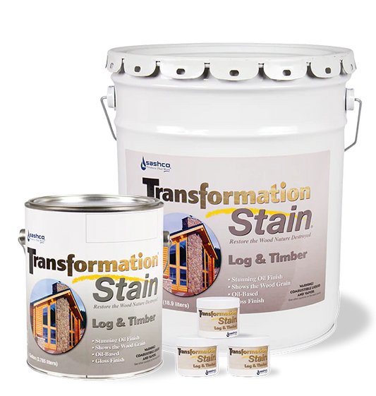Sashco Transformation Stain Log and Timber Exterior- 5 gal.